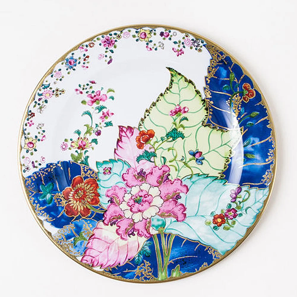 Enameled Tin Tobacco Leaf Plates — St. Michael's Woman's Exchange