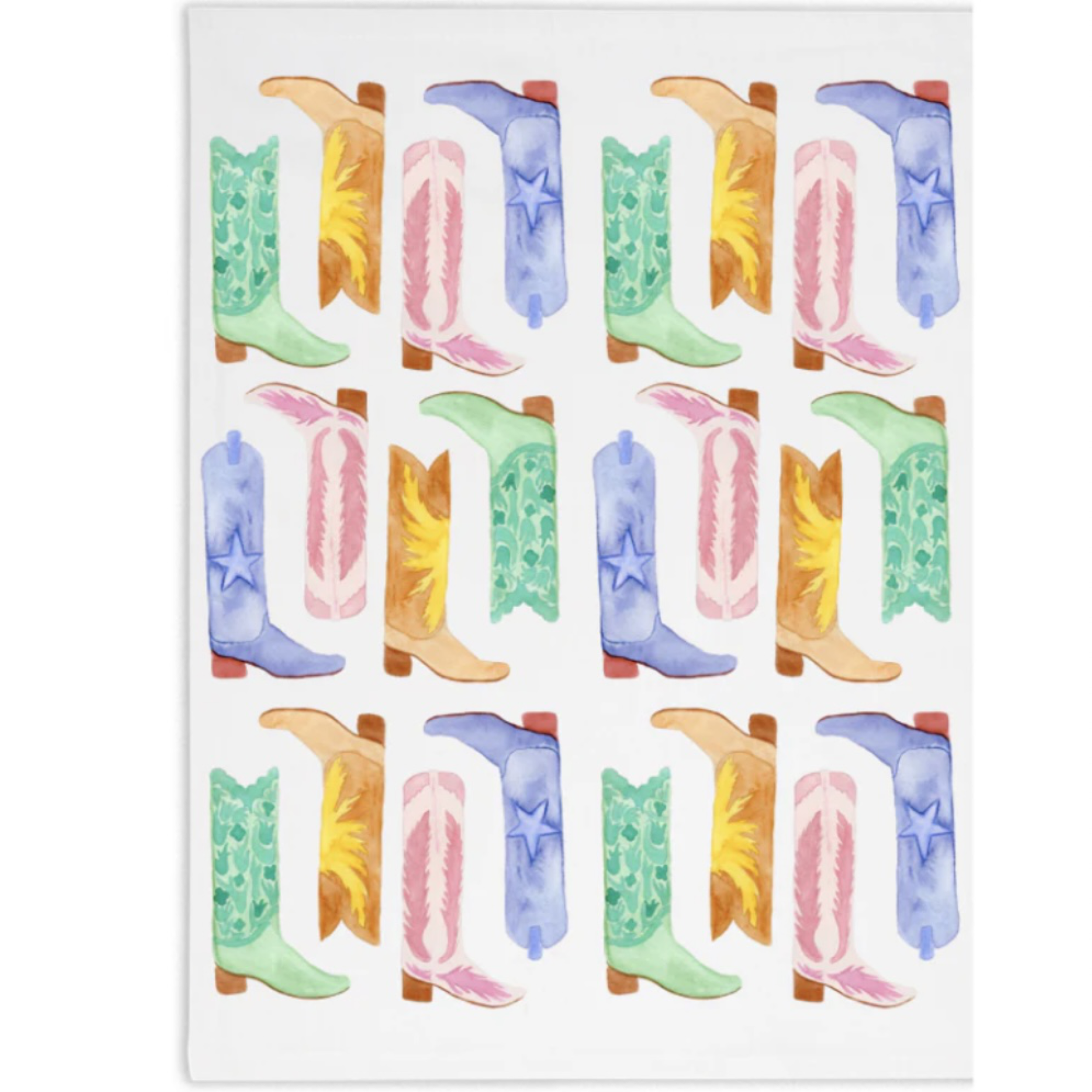 Texas Boots Tea Towel