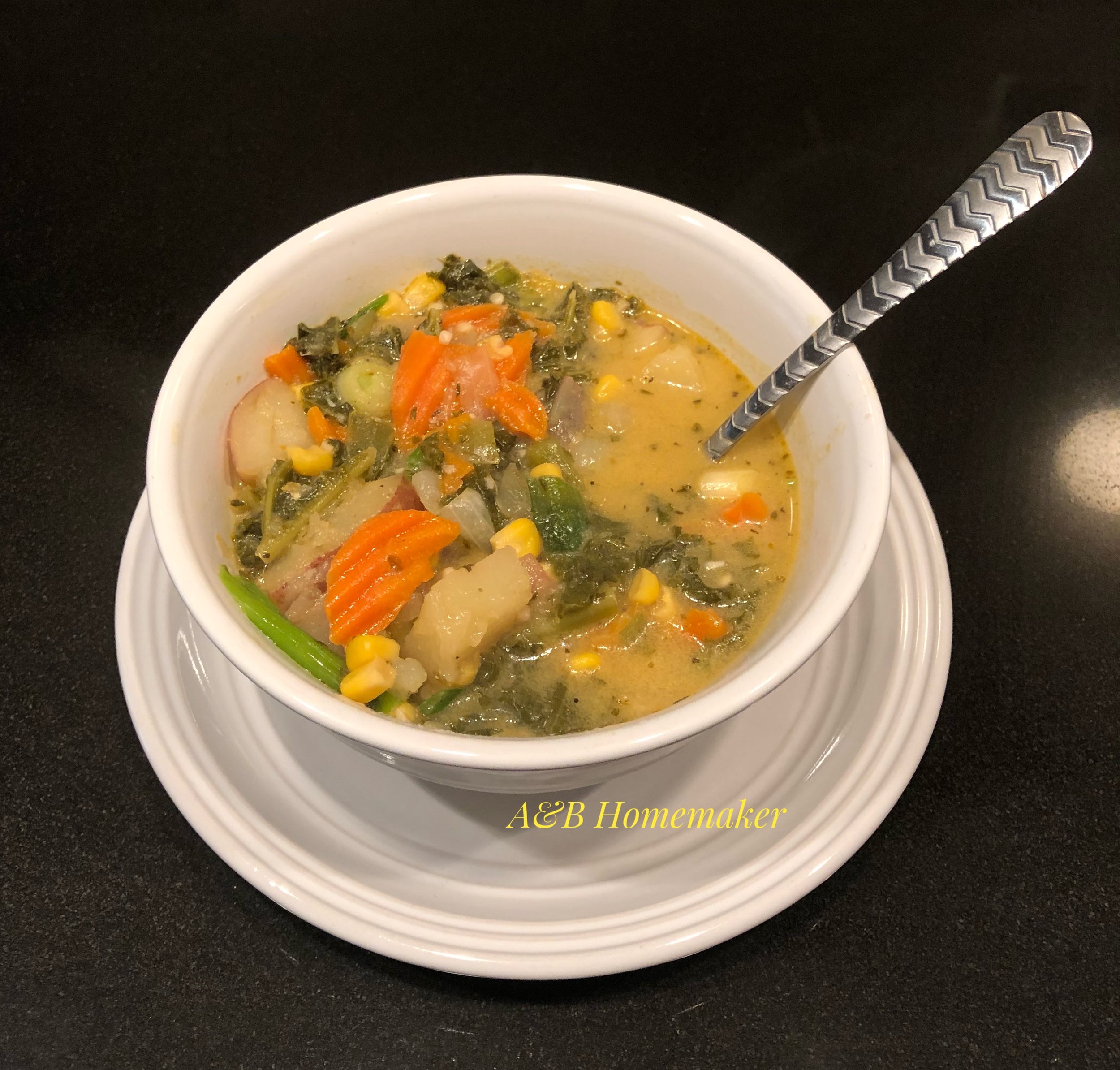 Kale and Corn Chowder 