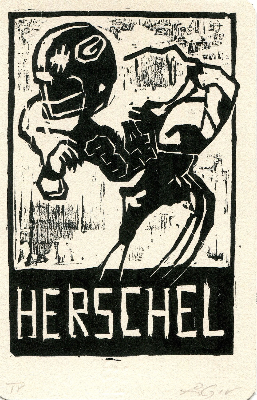 Herschel, Heroes of the Southland 2016, 3.75”x5.75”