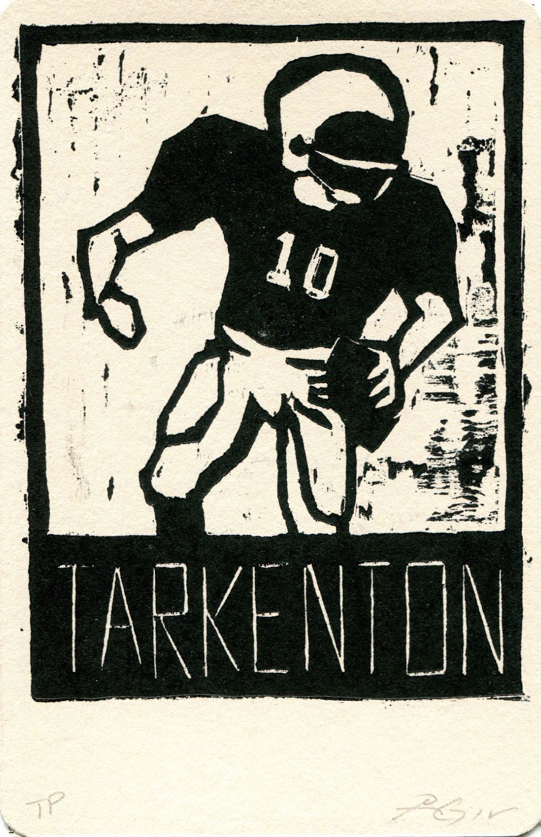Tarkenton, Heroes of the Southland 2016, 3.75”x5.75”
