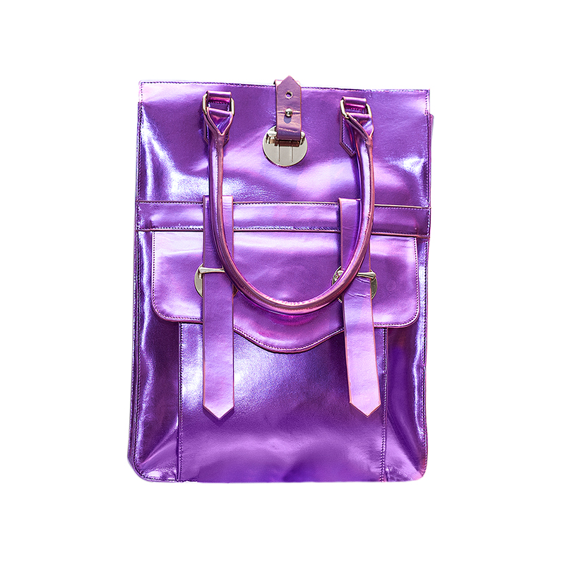 Paris Satchel Patent Purple front.jpg