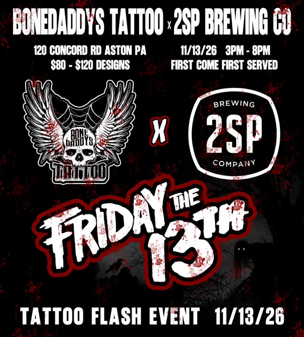 Friday the 13th Tattoo Flash Event at 2SP Brewing Company