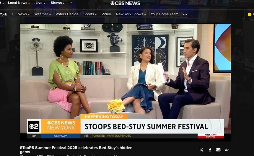 Some coverage highlights from  this weekend&rsquo;s fabulous @stoopsbedstuy Summer Festival. @ny1 @cbsnewyork @timeoutnewyork @brooklynmagazine @brownstoner @nydailynews @dancenthusiast and more