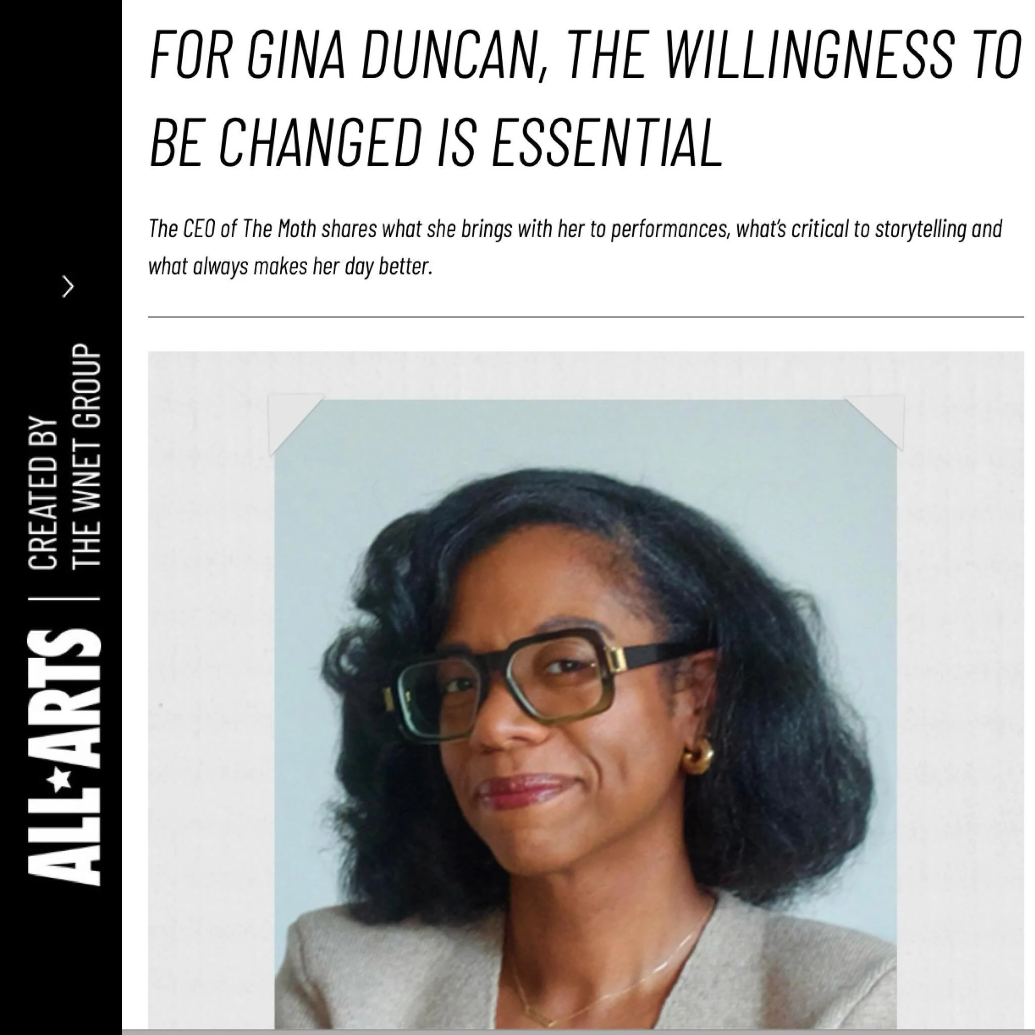 Thanks @bstigler @allartstv for this piece about @mothstories CEO @ginamonique_ and her Essentials! #linkinbio