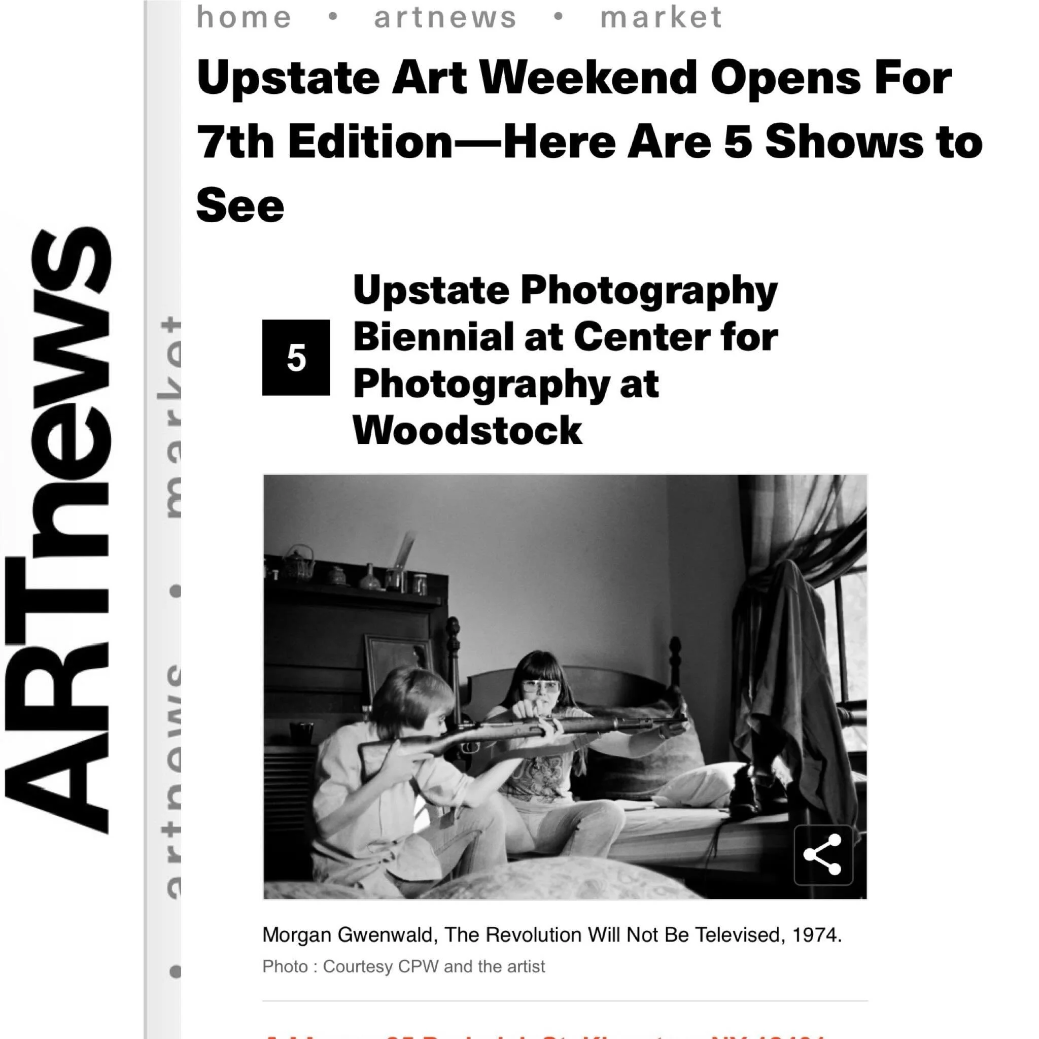 Thanks to @artnews for including @cpw_kingston in your roundup of #upstateartweekend #linkinbio 

Cc: @sisterscommunications