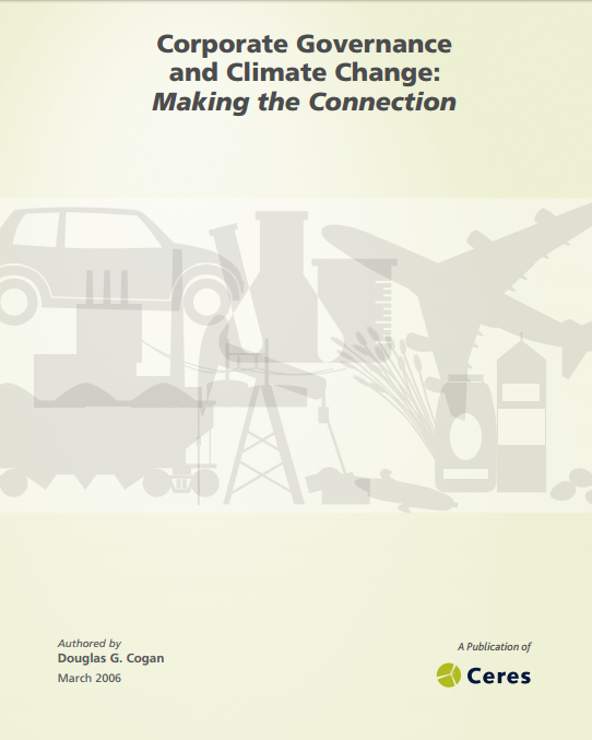 Corporate Governance and Climate Change: Making the Connection | CERES