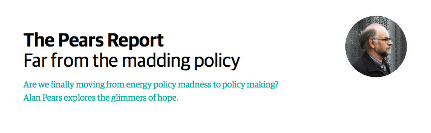 THE THREAT of electricity blackouts in southern Australia next summer and our bizarre ‘gas crisis’ seem to be dragging us out of the rock-throwing approach to energy policy making.