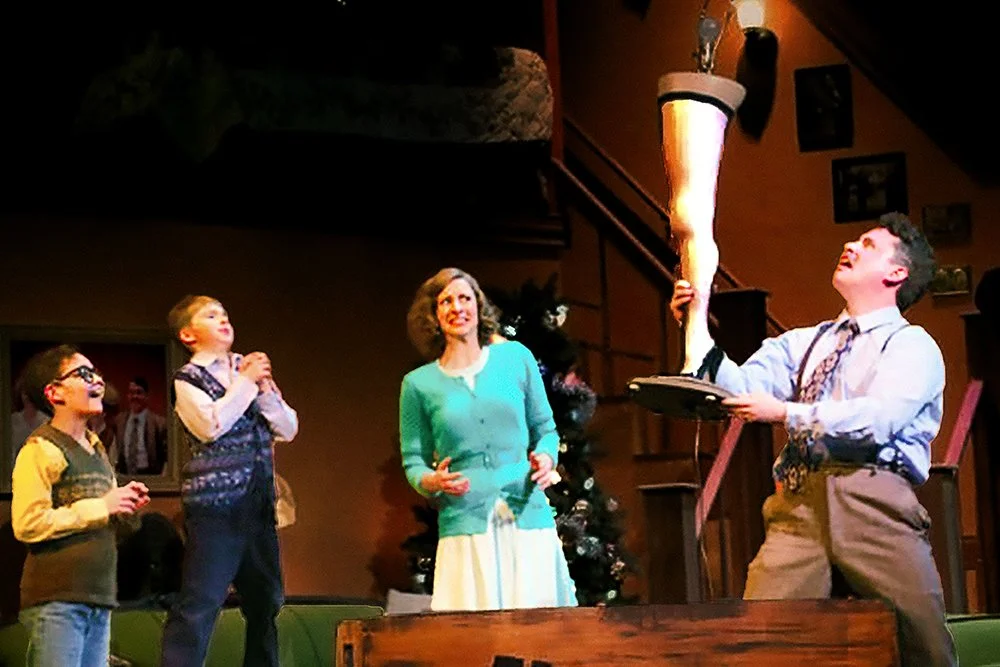 Scott Watson as The Old Man with the leg lamp during the 2017 production of A Christmas Story at Mill Mountain Theatre in Roanoke, VA.