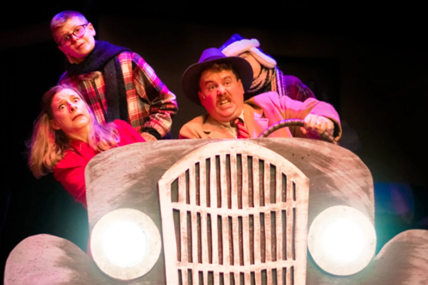 Scott Watson as The Old Man Car Fudge Car Scene In the 2021 production of A Christmas Story at Mill Mountain Theatre in Roanoke, VA.