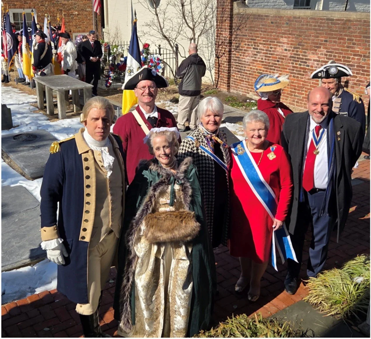 GW and Martha with Grand Marshals.jpg