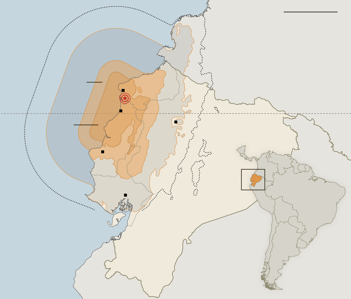7.8 earthquake in Ecuador