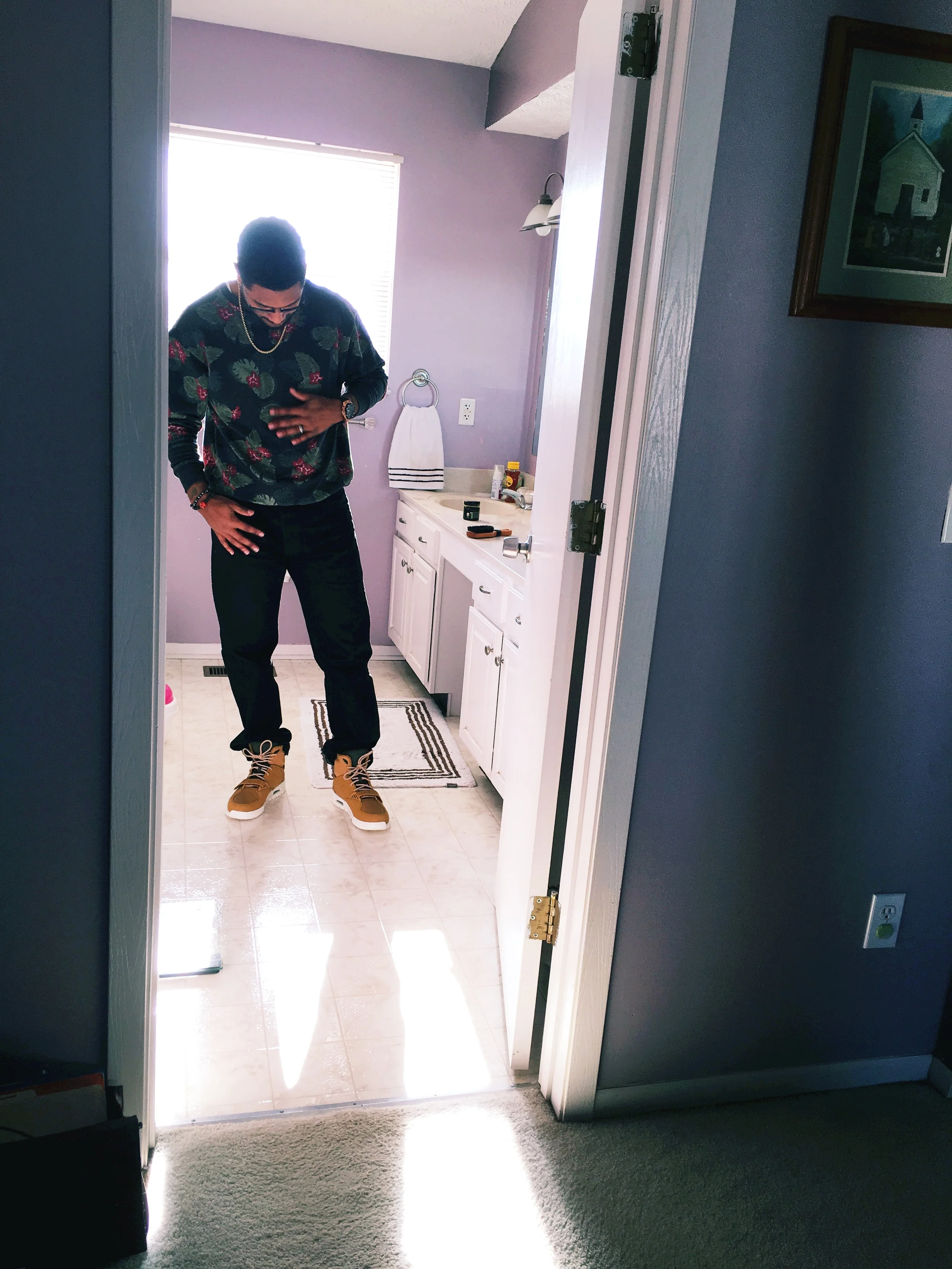 My husband, my reflection.