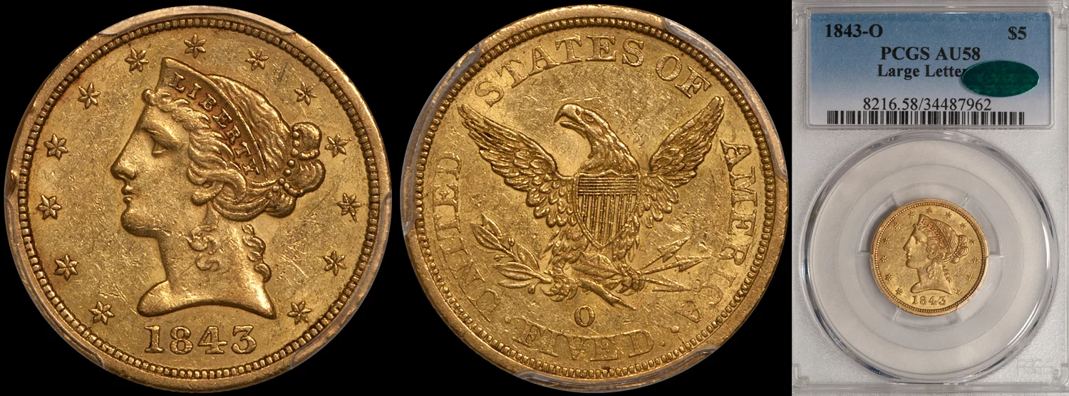 $10.00 - 1854-S PCGS AU58 | Rare Gold Coins - Douglas Winter
