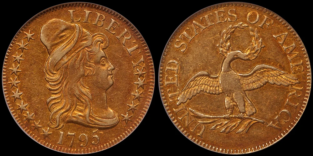 1795 Small Eagle $5.00 NGC AU53 CAC