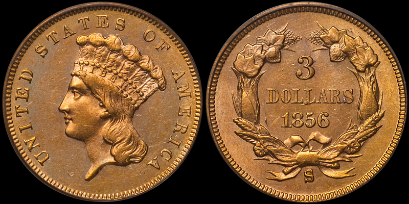 Gold Coinage of the San Francisco Mint, Part Three: Three Dollar Gold Pieces, 1855-1870