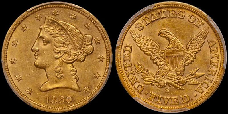Gold Coinage of the San Francisco Mint, Part Four: No Motto Half Eagles, 1854-1866