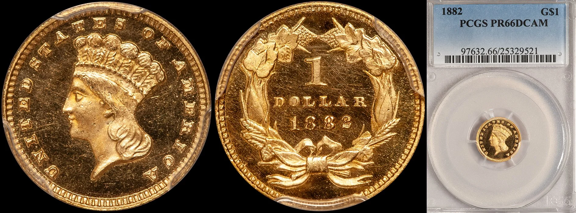 JUST ADDED - $1.00 - 1882 PCGS PR66 DCAM