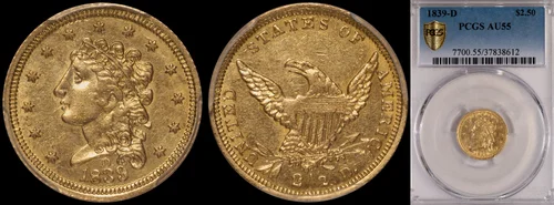 SOLD - $1.00 - 1856-D PCGS AU55 | Rare Gold Coins - Douglas Winter