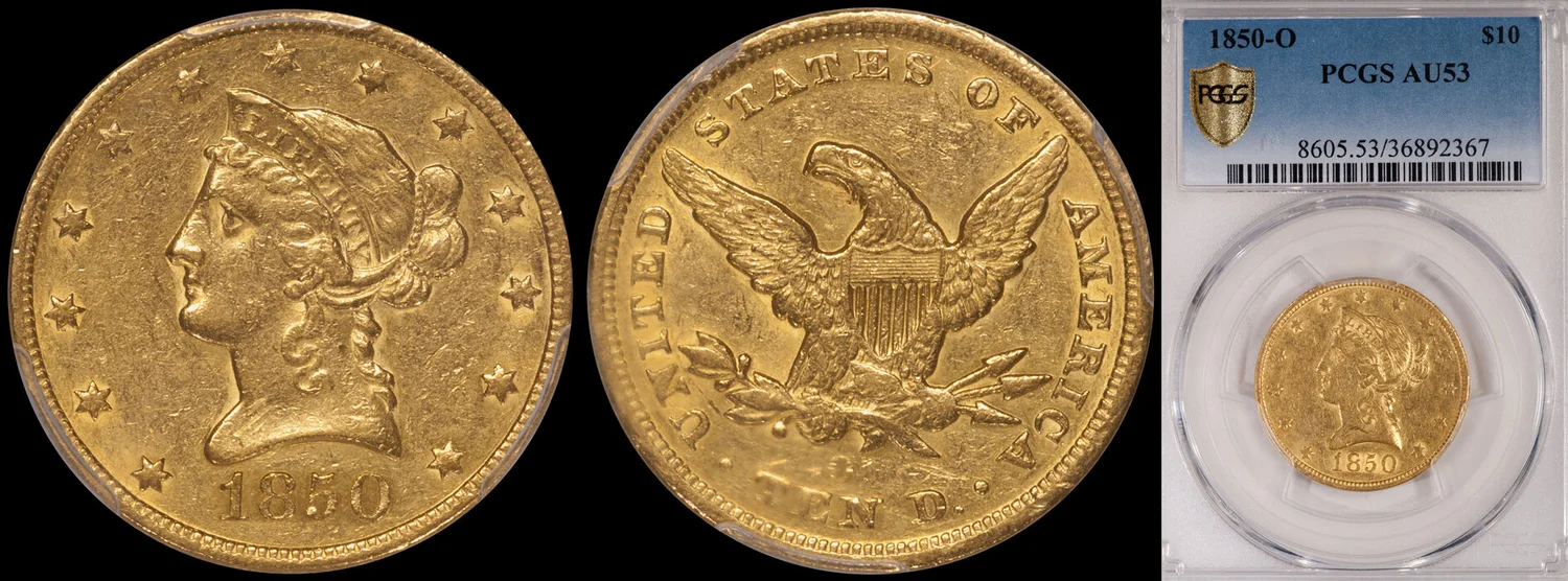 SOLD - $10.00 - 1882-O PCGS MS60 | Rare Gold Coins - Douglas