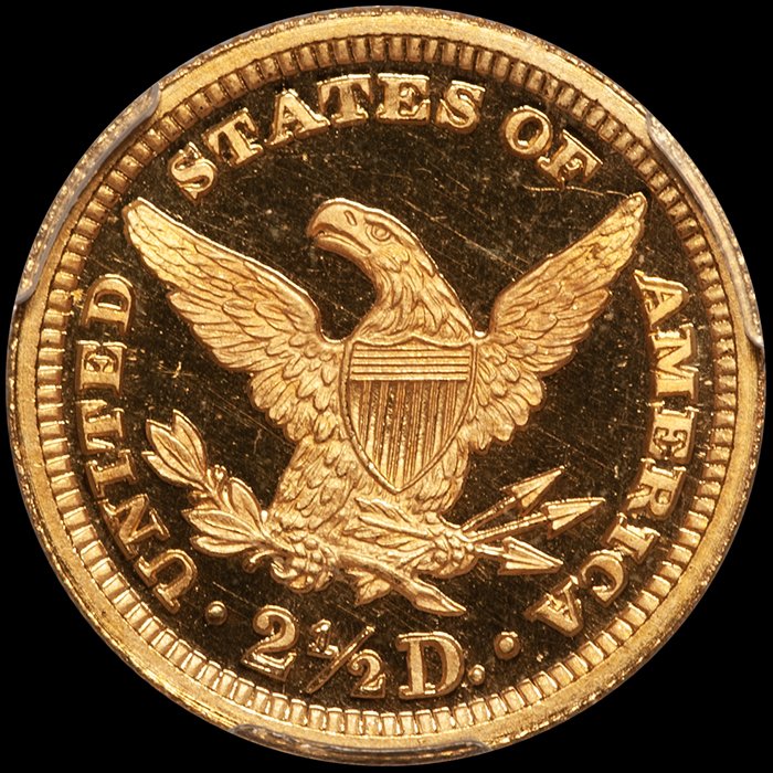 Quarter Eagle. 1895 Proof $2.50 gold coin. PCGS PR67DCAM CAC.