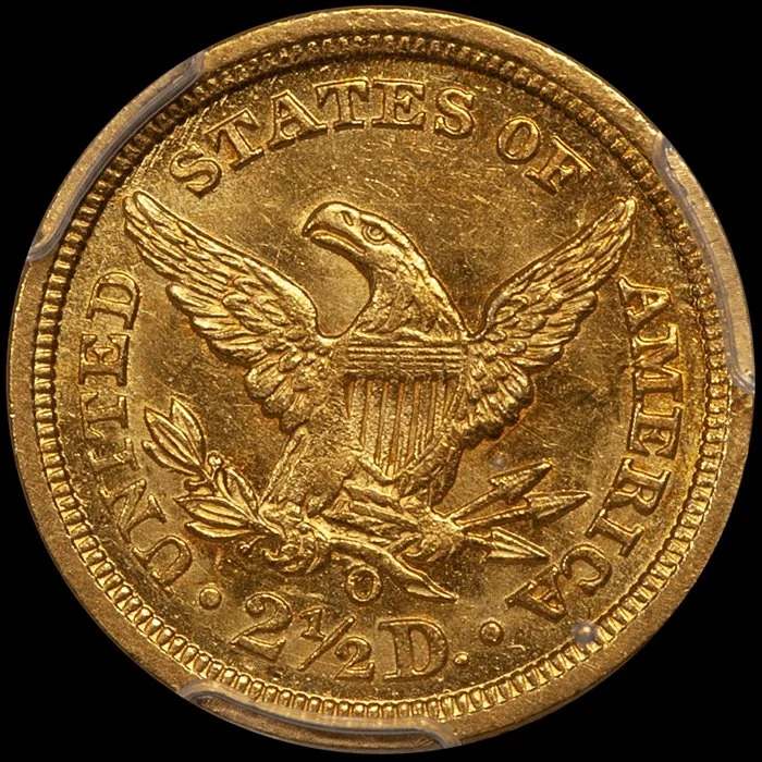 Quarter Eagle. 1840-O New Orleans $2.50 gold coin. PCGS MS63 CAC.
