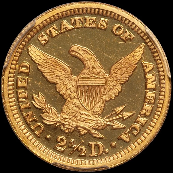 Quarter Eagle. 1895 Proof $2.50 gold coin. PCGS PR67DCAM CAC.