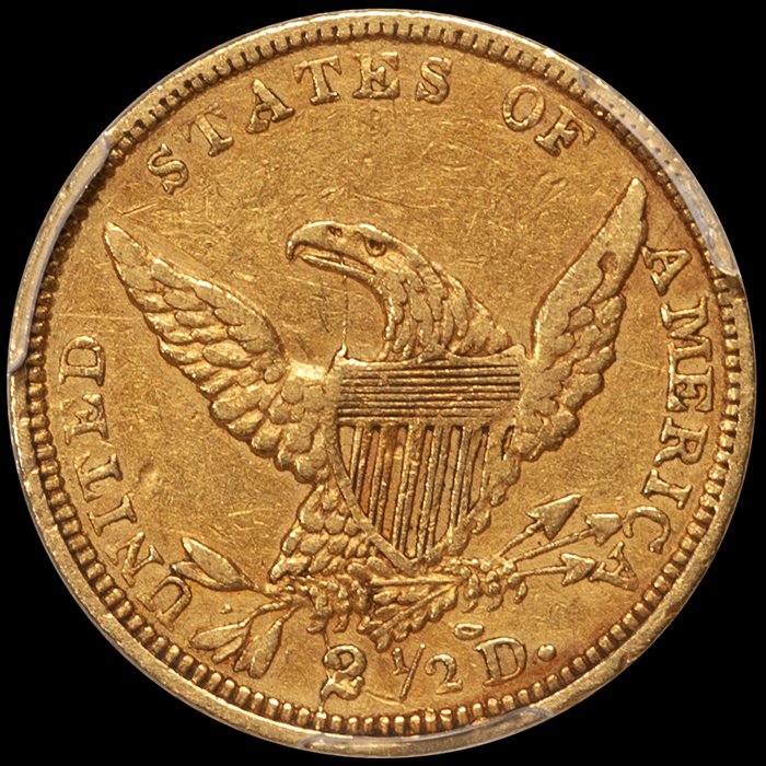 Quarter Eagle. 1839-C Charlotte $2.50 gold coin. PCGS EF40 CAC.