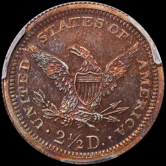 Quarter Eagle. Pattern. 1869 J-769 $2.50 coin. PCGS PR65RB.