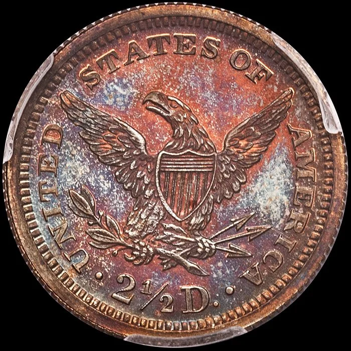 Quarter Eagle. Pattern. 1869 J-769 $2.50 coin. PCGS PR65RB.