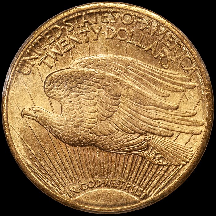 Double Eagle. 1924-S $20 gold coin. PCGS MS64+.