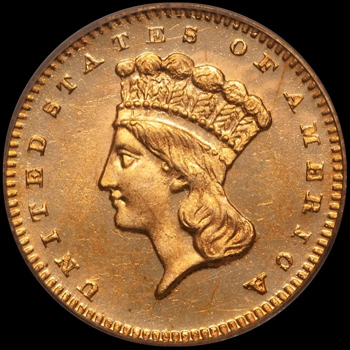 Gold Dollar. 1879 gold dollar. PCGS PR64CAM CAC.