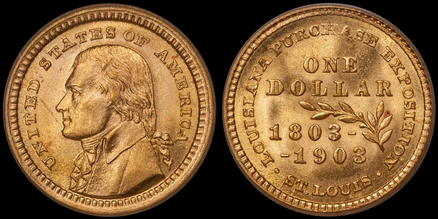 1903 Jefferson Commemorative Gold $1.00