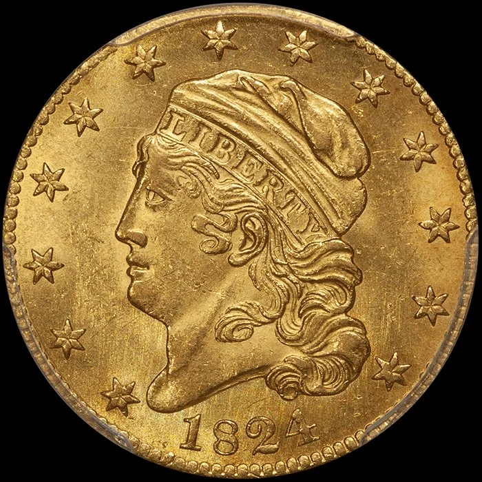 Half Eagle. 1836 $5.00 gold coin. PCGS MS63+ CAC.