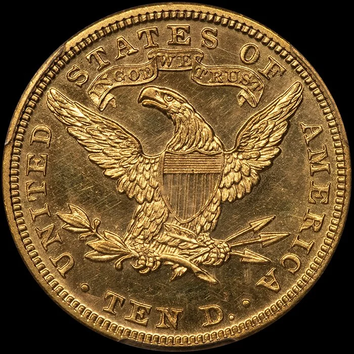 Eagle. 1902 Proof $10 gold coin. PCGS PR63 CAC.