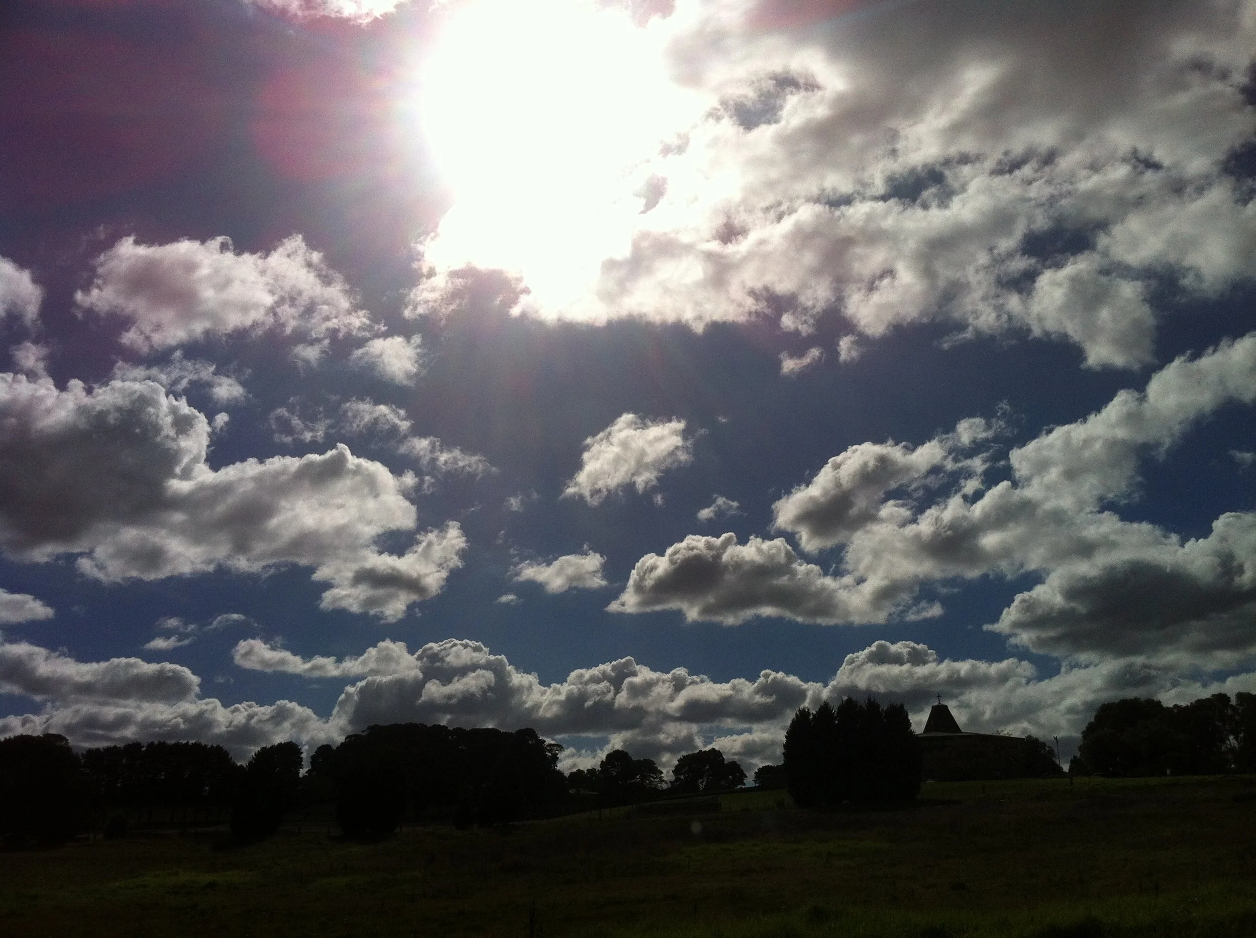 The beautiful skyline over St Paul's Retreat Centre and grounds in Wantirna South on May 6.