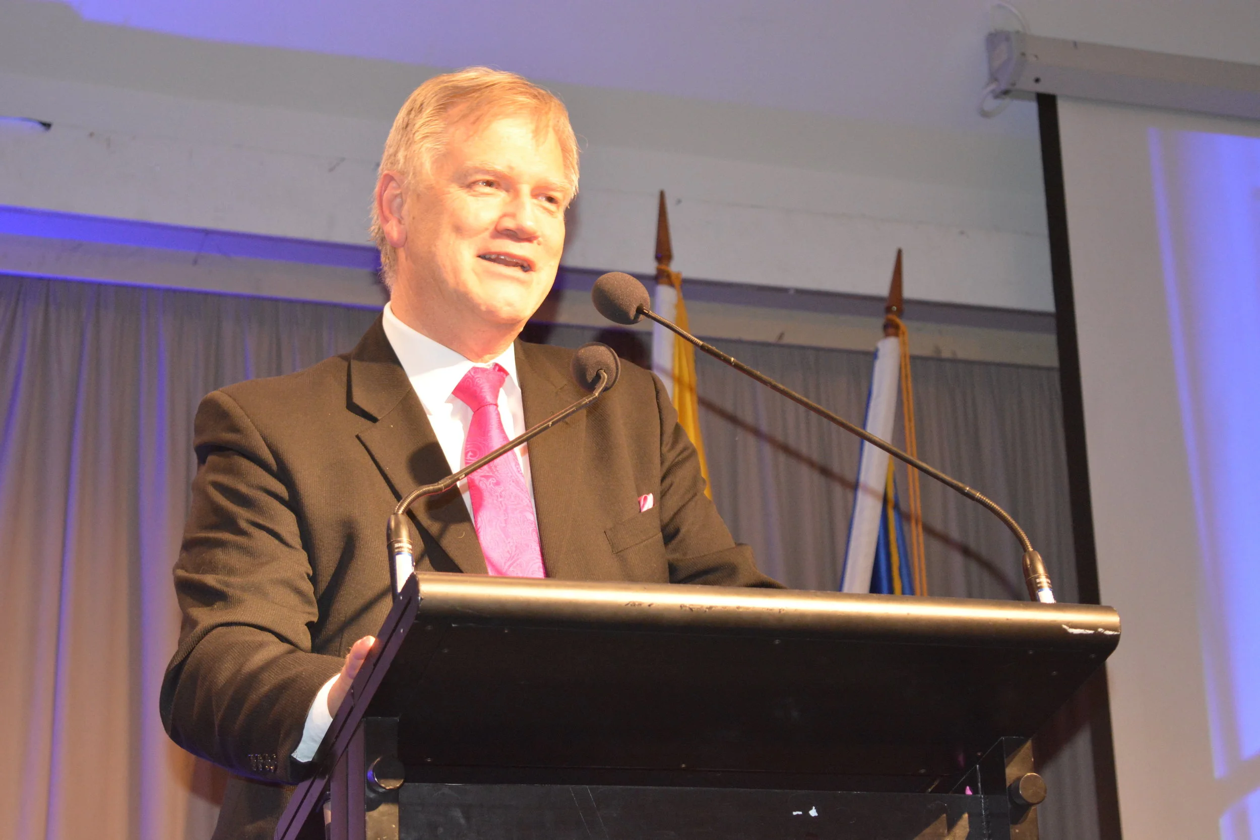Andrew Bolt was the key note speaker at the Archbishop’s Dinner. Picture: Andrew Vaccaro