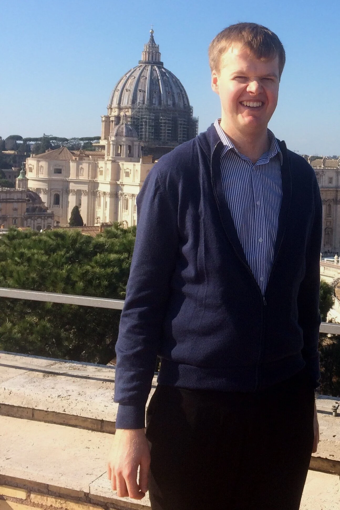 Jackson Saunders in Rome, 2020