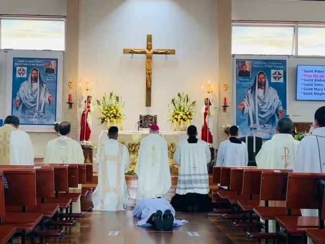 Huy Nguyen is ordained a deacon