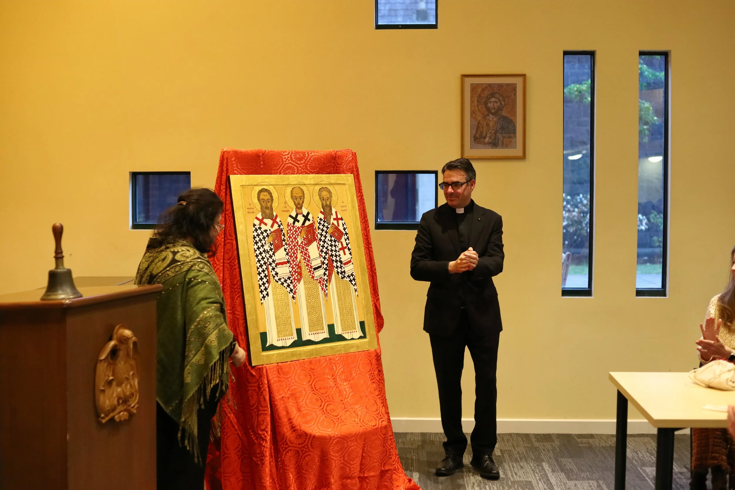 The Unveiling and Blessing of an Icon of the Three Holy Hierarchs