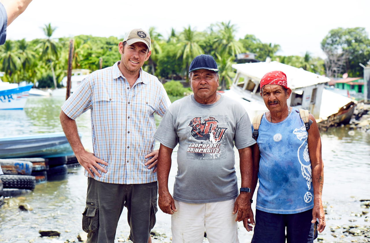 Local fishermen in Puerto Jimenez, part of the Dock to Dish program at Lapa Rios