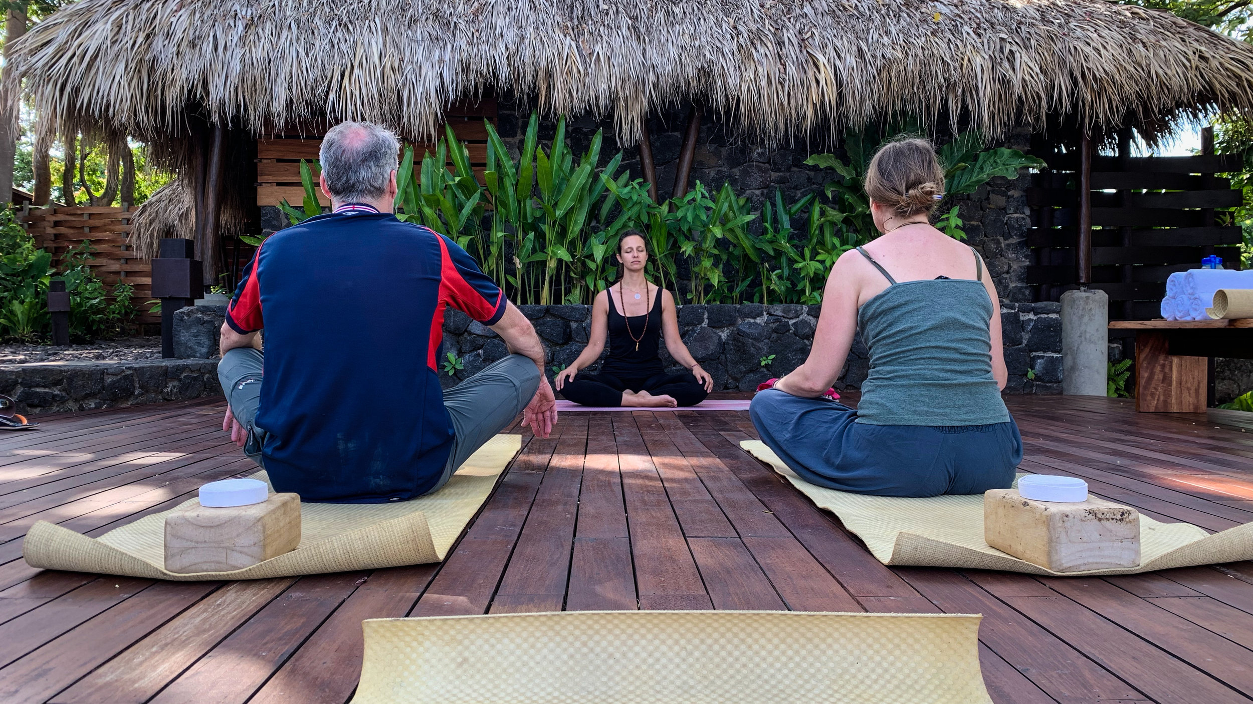 Morning yoga &amp; meditation is included every day