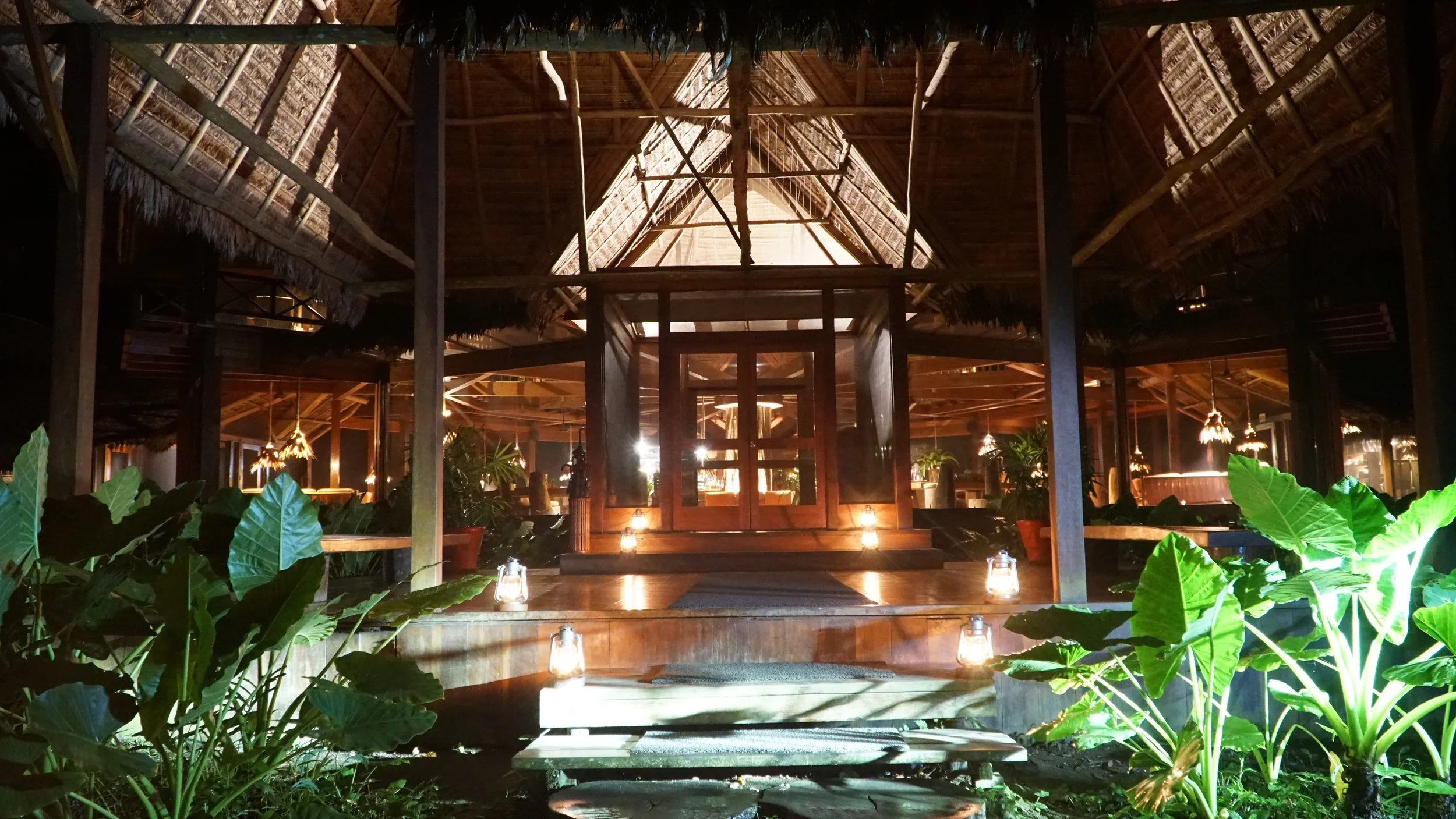 The beautiful main lodge at Inkaterra Reserva Amazonica