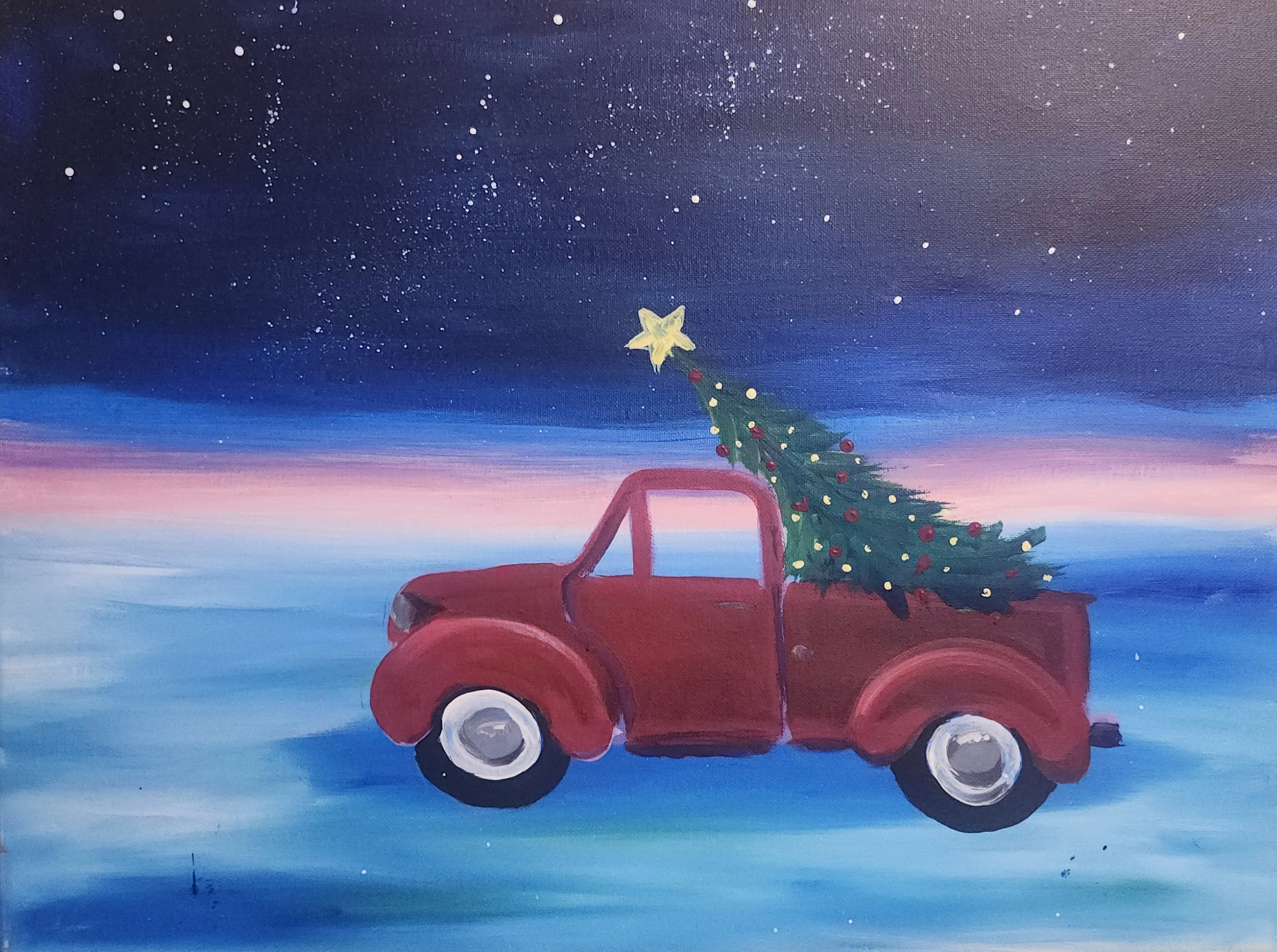 SAT. DEC. 13, Kids Paint Party: Christmas Truck