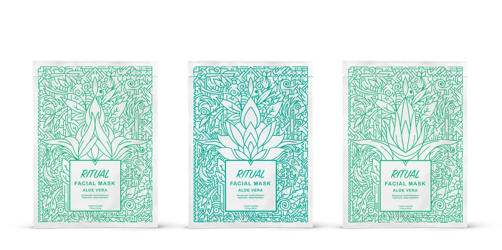 RITUAL FACIAL MASK Illustration and Packaging Design