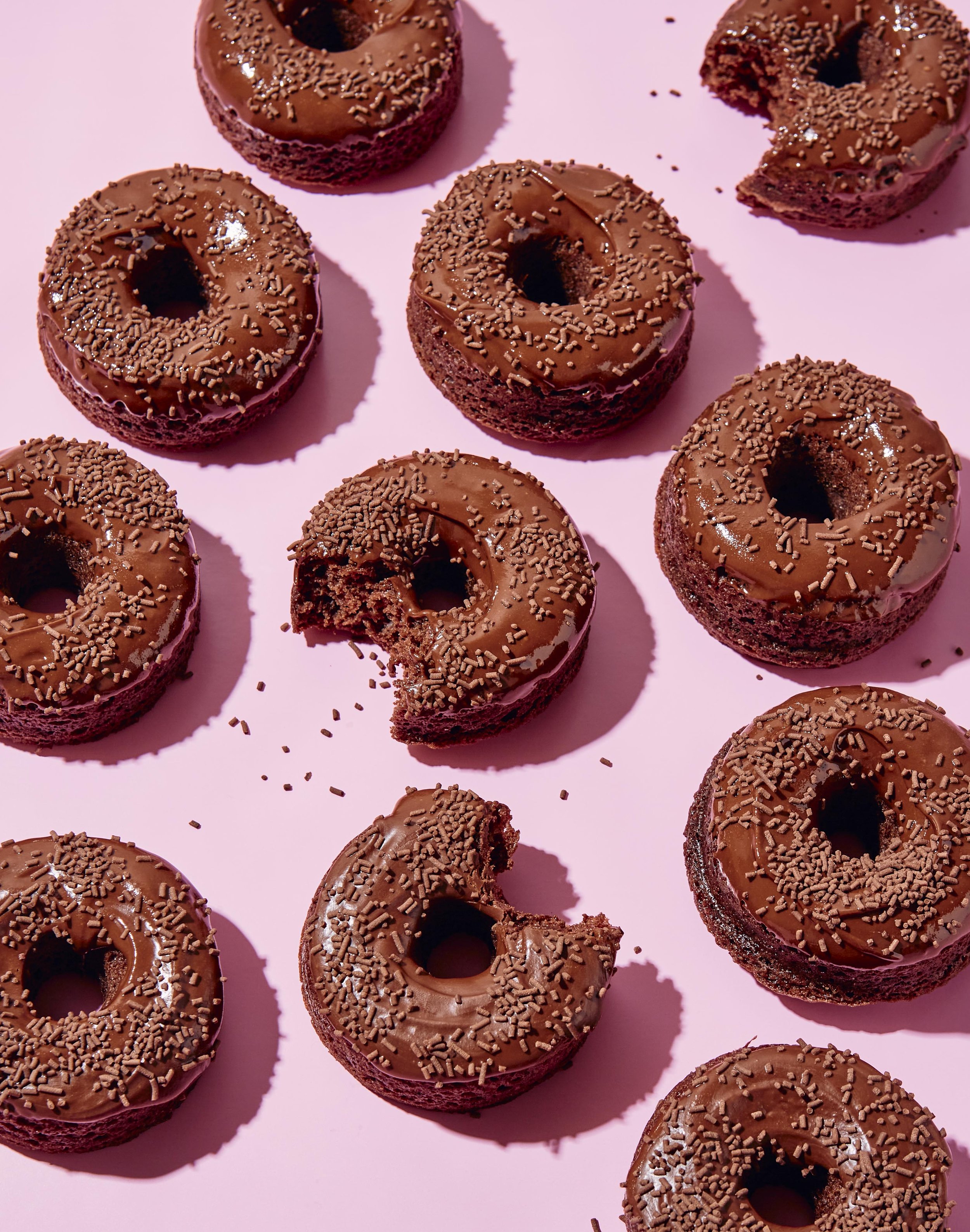 Vegan Baked Chocolate Donuts