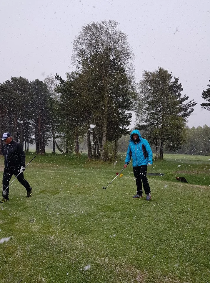 Bløtt og kaldt , men mange deltok!