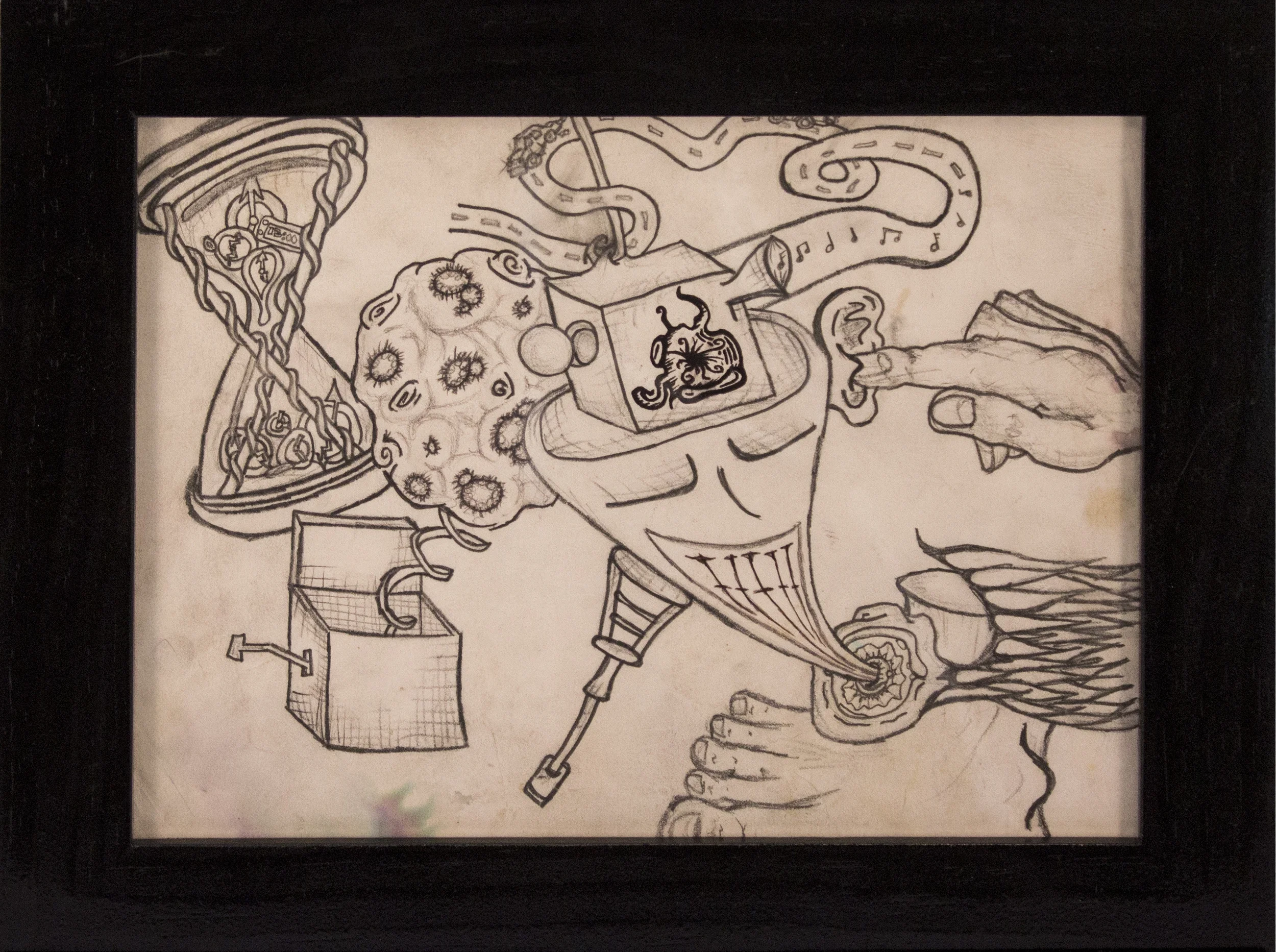 Framed Original Drawing