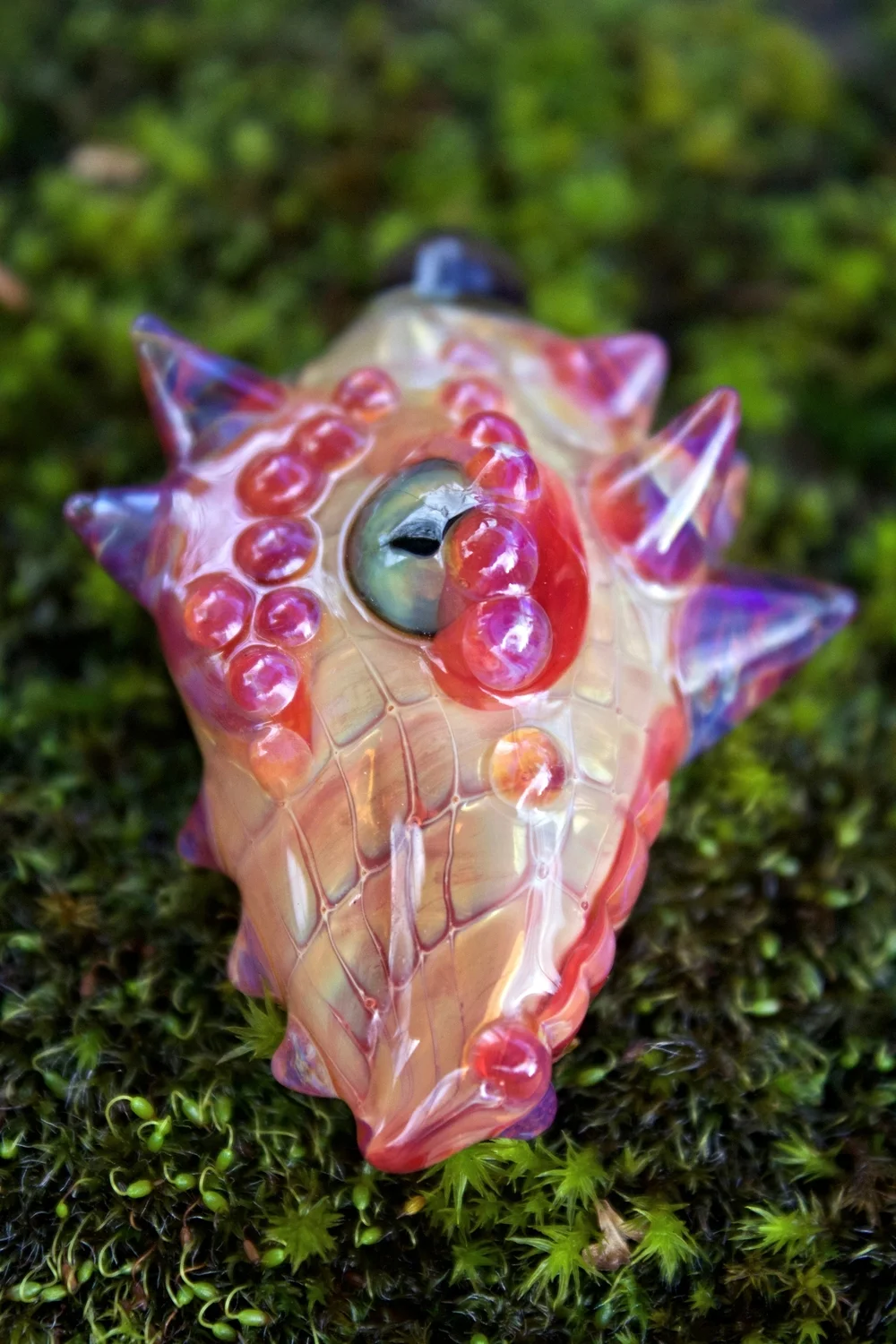 Glass Dragonhead Necklace