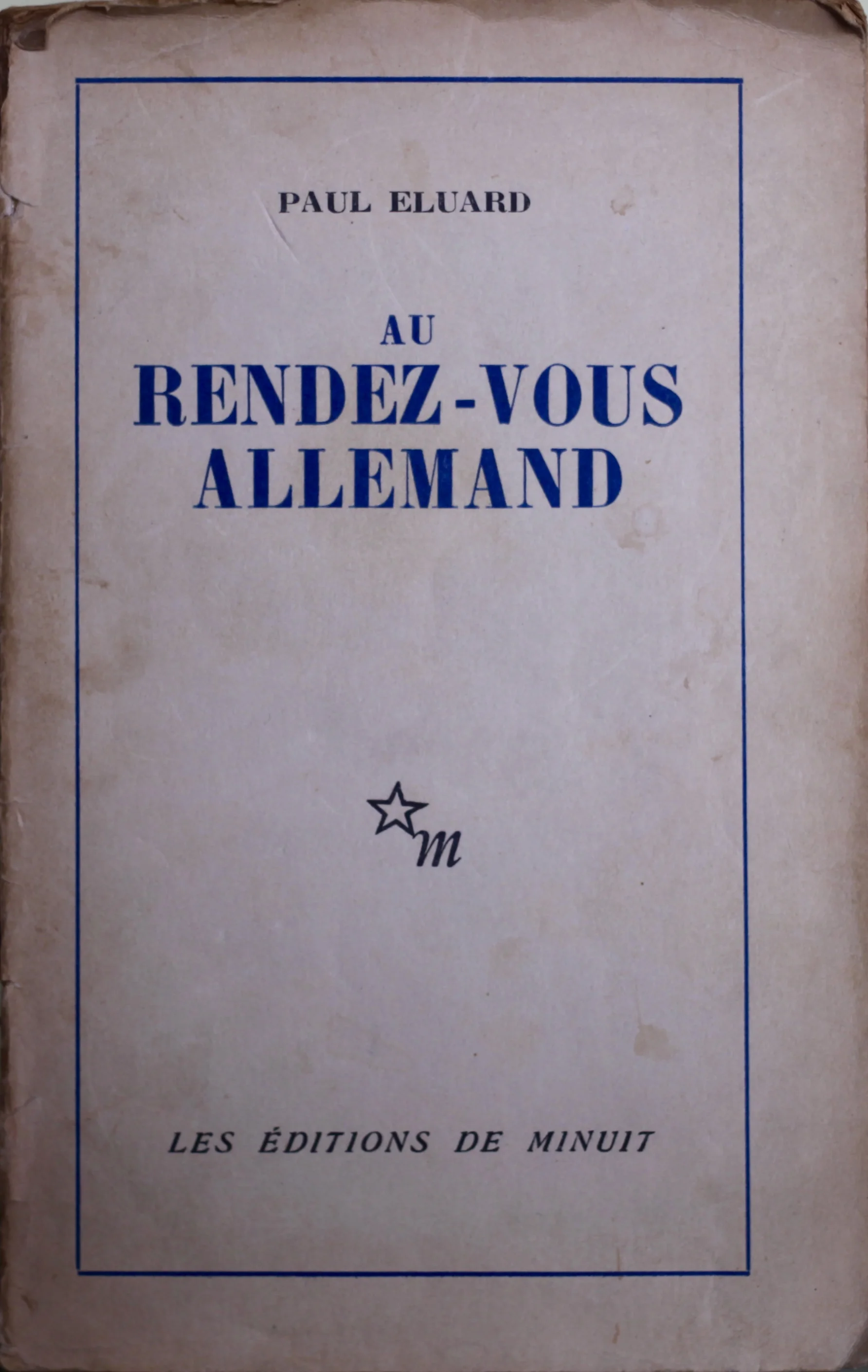  The copy of Éluard's poetry I bought in Pully